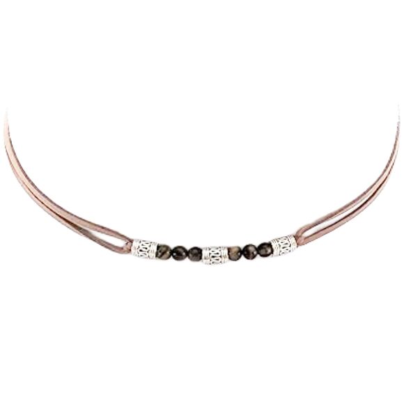 Accessories - 7839 Hat Band Tiger Eye Gemstone Plated Silver Charm Western Jewelry